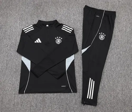 2025/2026 Alemanha Conjunto de Treino Half-Pull Preto de Futebol — view 7
