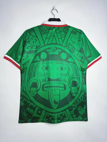 1998 Retro Mexiko Heim Fußballtrikot  — view 2
