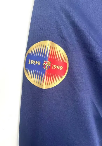 1999/2000 Retro Barcelona Heim 100. Jubiläumsausgabe Fußballtrikot Langarm Thailand-Qualität — view 6