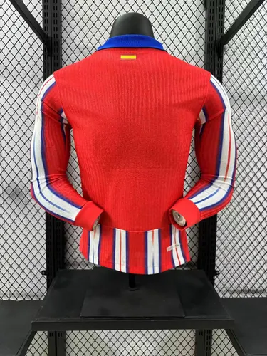 2024/2025 Player Version Atletico Madrid Home Long Sleeve  — view 2