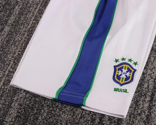 1998 Retro Brasilien Auswärts Fußballtrikot  Kindergröße — view 10