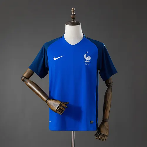 Camisa de Futebol Retro 2016 França Home AAA qualidade fã — view 1