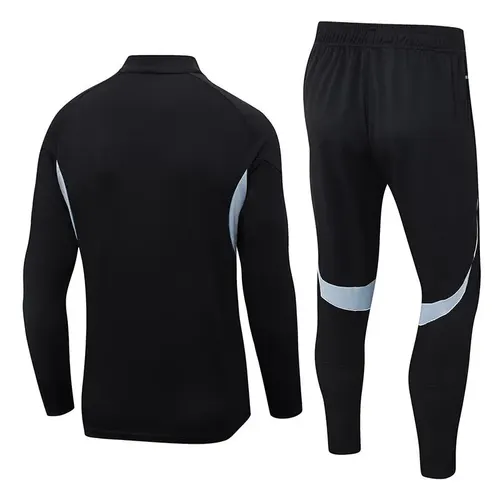 2025/2026 Alemanha Conjunto de Treino Half-Pull Preto de Futebol — view 2