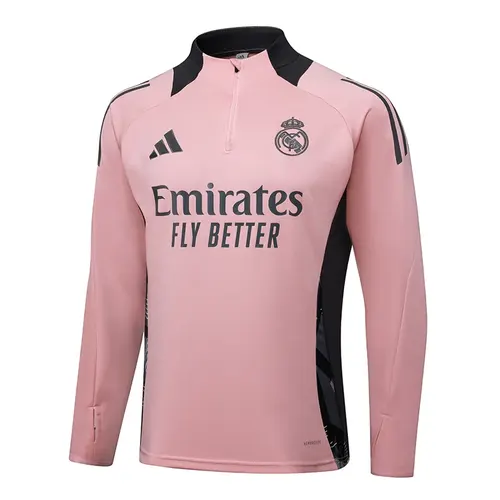Chándal de Entrenamiento de Media Cremallera de Real Madrid 2024/2025 Rosa y Negro  — view 3