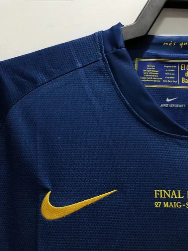 Maillot de football domicile rétro 2008/2009 Barcelone Ligue des Champions  — view 3