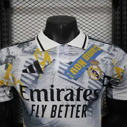 2025/2026 Player Version Real Madrid Champions League Highlights Football Jersey  — view 3