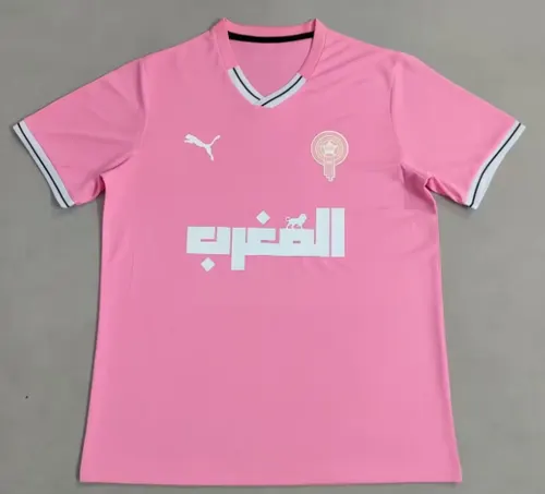2025/2026 Conjunto de Treino Rosa Marrocos Camisa de Futebol  — view 1