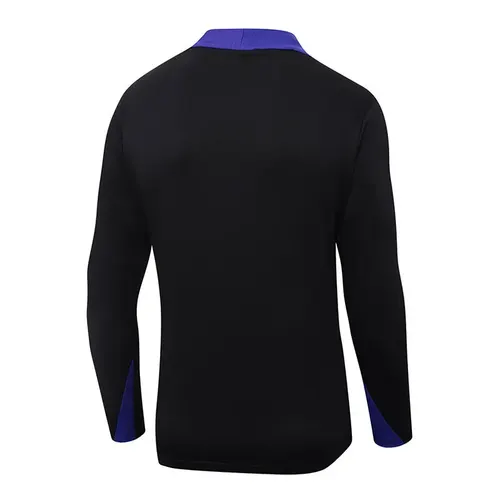 2025/2026 Barcelona Chándal de Entrenamiento Semi-Cremallera Negro Edición Conjunta Conjunto de Camiseta — view 4