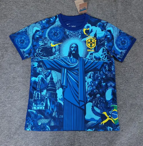 2025/2026 Maillot de Football Bleu Brésil Déesse  — view 1