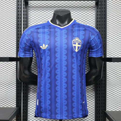 2026 Spielerversion Schweden Nationalmannschaft Auswärts Fußballtrikot  