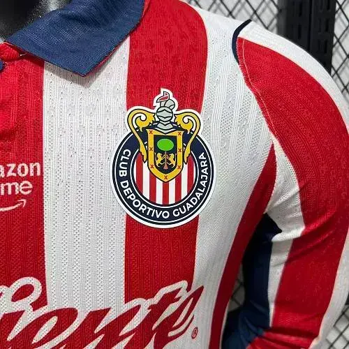 2026/2027 Camisa de Futebol Chivas Home Versão Jogador Manga Longa   — view 7