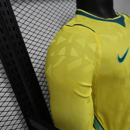 2026 Manga Longa Versão Jogador Brasil Camisa Principal AAA qualidade fã — view 6