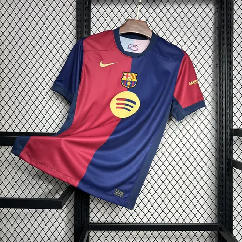 2024/2025 برشلونة المنزل بدون سبوتيفاي قميص كرة قدم جودة تايلاندية — view 2