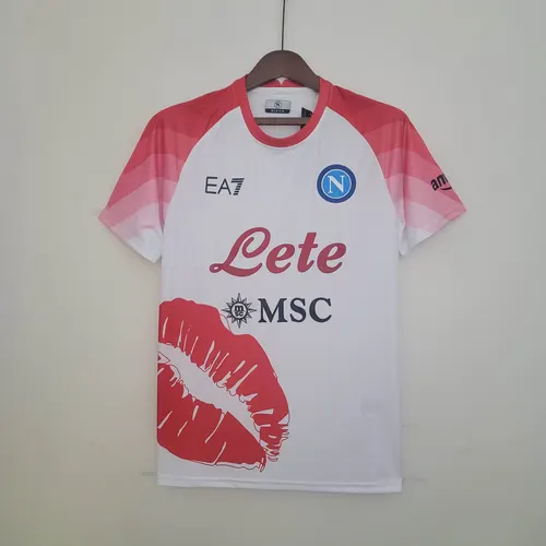 2023 Napoli Valentine's Day Limited Edition White Soccer Jersey  — view 1