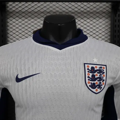 2024 Spielerversion Langarm England Heim Fußballtrikot — view 5