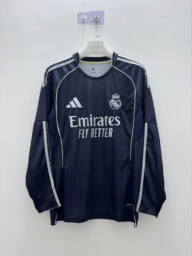 2025/2026 Langarm Real Madrid Auswärts Fußballtrikot 