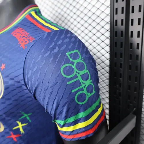 2025/2026 Player Version Ajax Doodle Plate Royal Blue Football Jersey  — view 7