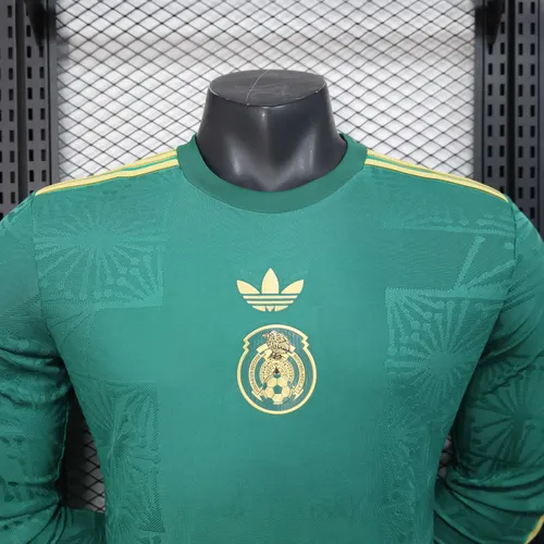 2025/2026 Player Version Langarm Mexiko National Special Edition Grünes Fußballtrikot  — view 3