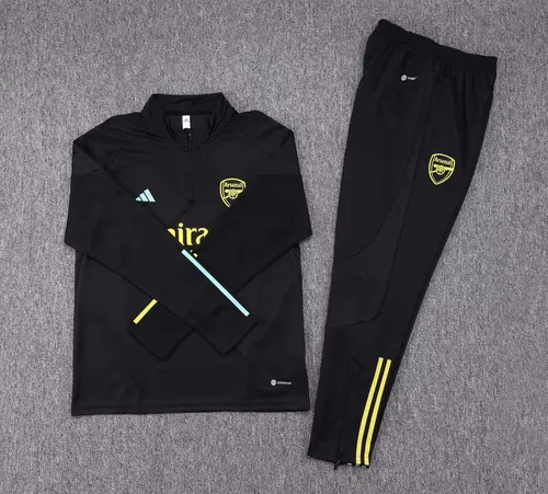 2023/2024 Arsenal Half-Pull Training Suit black Football Shirt  Set — view 3
