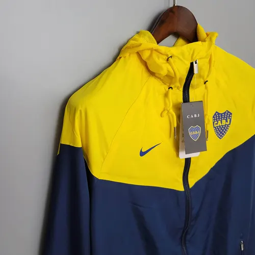 2021 Windbreaker Blue-Yellow Boca Juniors Jersey  — view 6