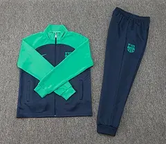 2024/2025 Barcelona Halb-Reißverschluss Trainingsanzug Königsblaues Trikot-Set — view 7