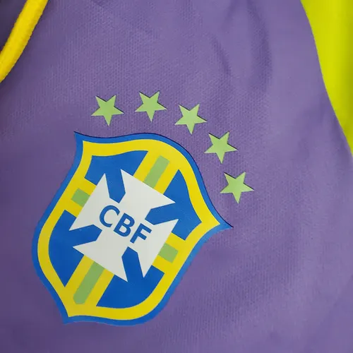 Chubasquero de la Selección Brasileña Púrpura-Negro — view 5