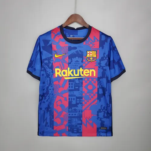 Barcelona Camiseta de Fútbol 2021/2022  Tercera Suplente — view 1