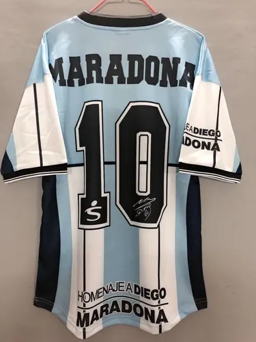 Camisa Retrô Argentina Seleção Maradona Comemorativa 2001  — view 2