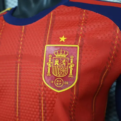 2026 Player Version Spanien Nationalmannschaft Heim Langarm-Fußballtrikot AAA Fan-Qualität — view 5