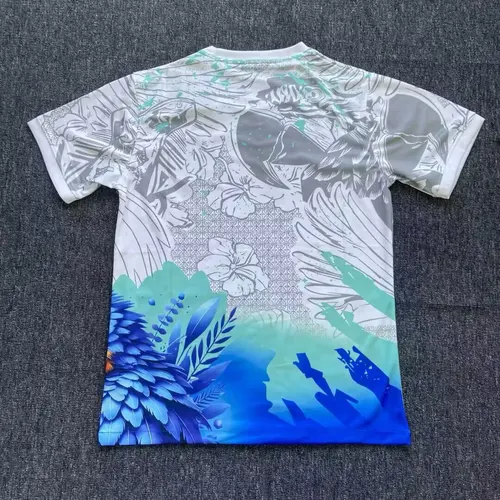 2025/2026 Brasilien Special Edition Weiß Blau Vogel Fußballtrikot  — view 2