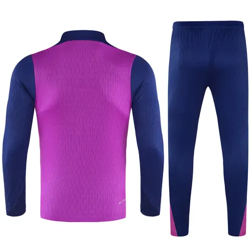 Chándal de entrenamiento con media cremallera morado de Barcelona 2025/2026 Set Camiseta Calidad Thai — view 2