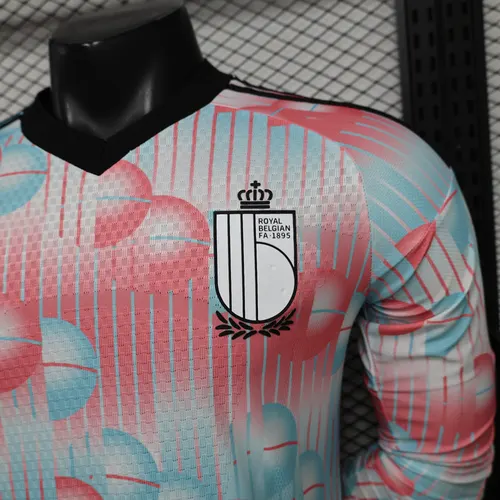 2026 Long Sleeve Player Version Belgium National Team Away Football Jersey   — view 6
