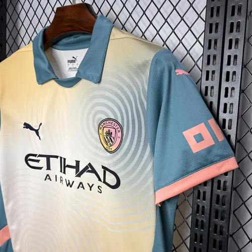 2024/2025 Manchester City Viertes Auswärts Fußballtrikot AAA fan-gradät — view 7