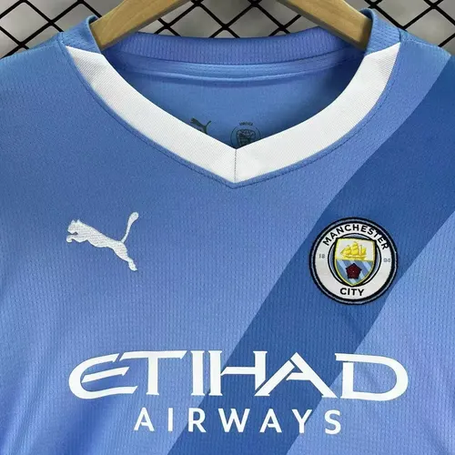 2025/2026 Manchester City Home Football Jersey  Kids Size — view 3