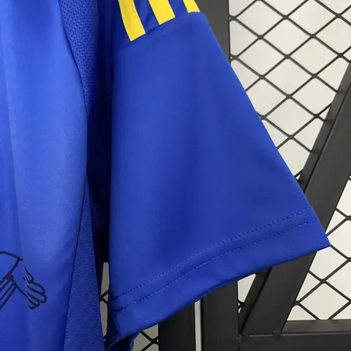 Camisa de Futebol Azul Jesus Edição Especial Brasil AAA qualidade fã 2025 — view 7