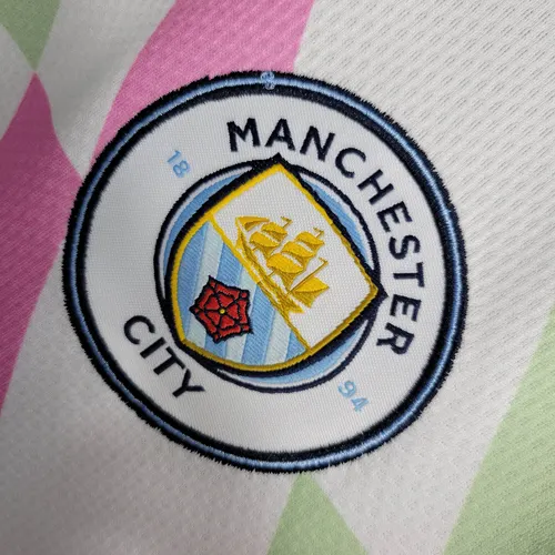 2023/2024 Manchester City Trainingsanzug Weiß Fußballtrikot AAA fan-gradät — view 5