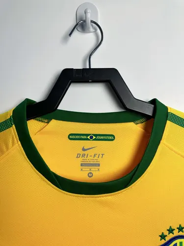 2010 Retro Brazil Home Soccer Jersey  — view 3