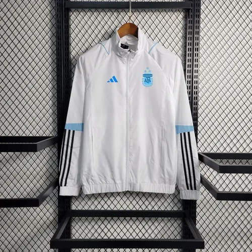 2023 Argentinien Fußballtrikot Windbreaker Weiß — view 1
