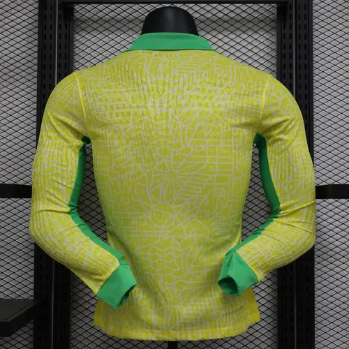 2024 Player Version Long Sleeve Brazil Home Football Shirt  — view 2