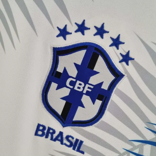 2022 Brasil Clásica Blanca Camiseta de Fútbol — view 7