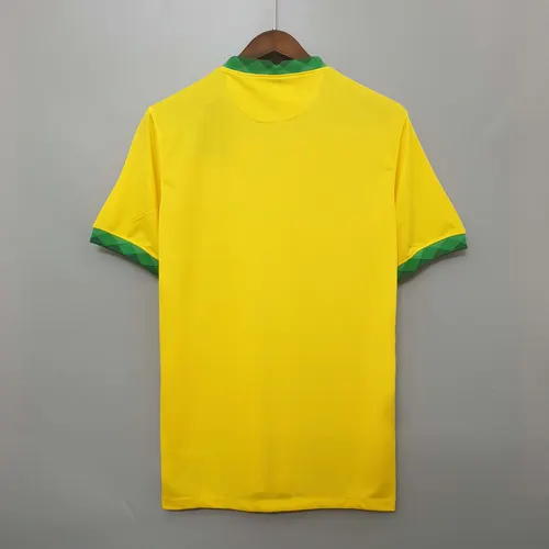 Camisa de Futebol Retro 2020 Brasil Home AAA qualidade fã — view 4