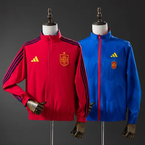 Veste Coupe-Vent Réversible Espagne 2026 -Rouge & Bleu S-3XL  — view 1