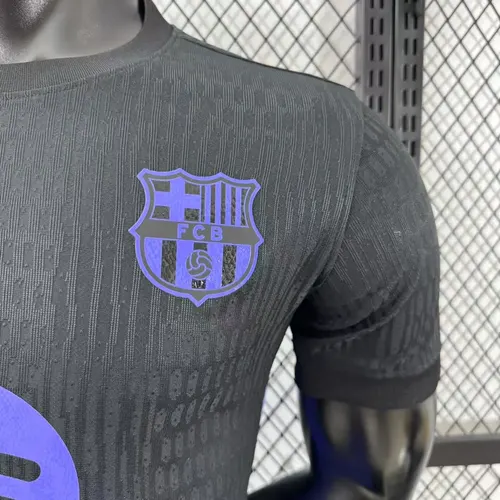 2025/2026 Spielerversion Barcelona Joint Version Schwarz Fußballtrikot  — view 5