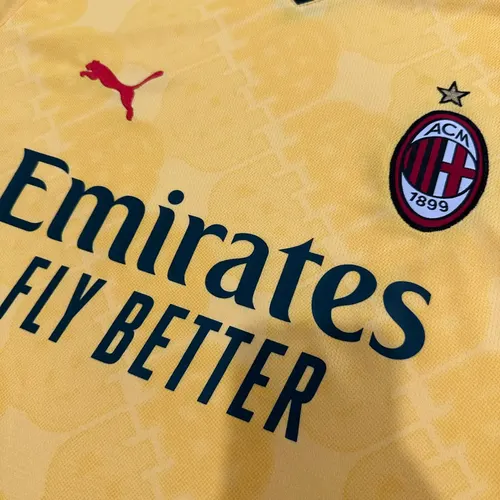 2025/2026 AC Milan Second Away Yellow Football Jersey  — view 3