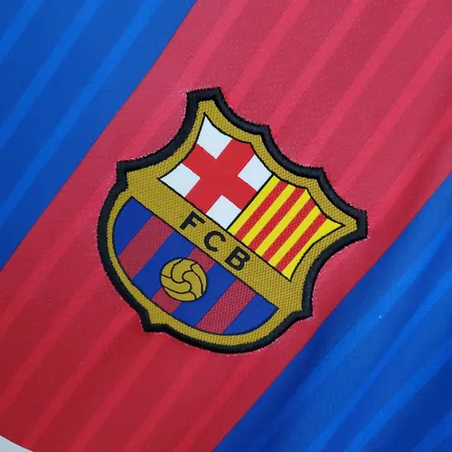 2016/2017 Camisa Retrô Barcelona Futebol Casa  — view 5