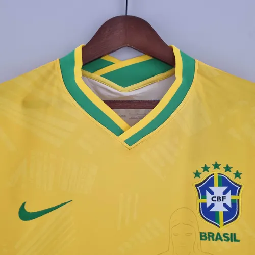 2022 قميص البرازيل الكلاسيكي الأصفر لكرة القدم — view 3