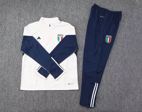 Conjunto de Camiseta de Fútbol Italia Semi-Pull Blanco Roto 2023 — view 7