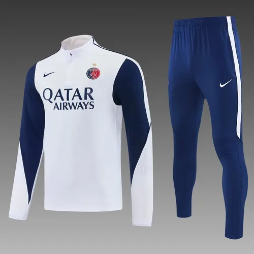2026/2027 Paris Saint-Germain Half-Length Training Suit White Football Jersey  