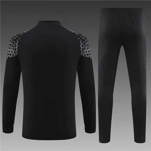 2023/2024 AC Milan Half-Pull Trainingsanzug Schwarz Fußballtrikot  Set — view 2