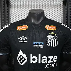 2025/2026 Versión Jugador Camiseta de Fútbol Edición Especial Santos Negro 01 Calidad Thai — view 3